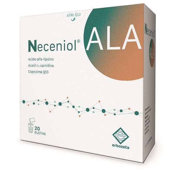 Erbozeta - Neceniol ala 20 bustine con edulcoranti senza glutine naturalmente privo di lattosio