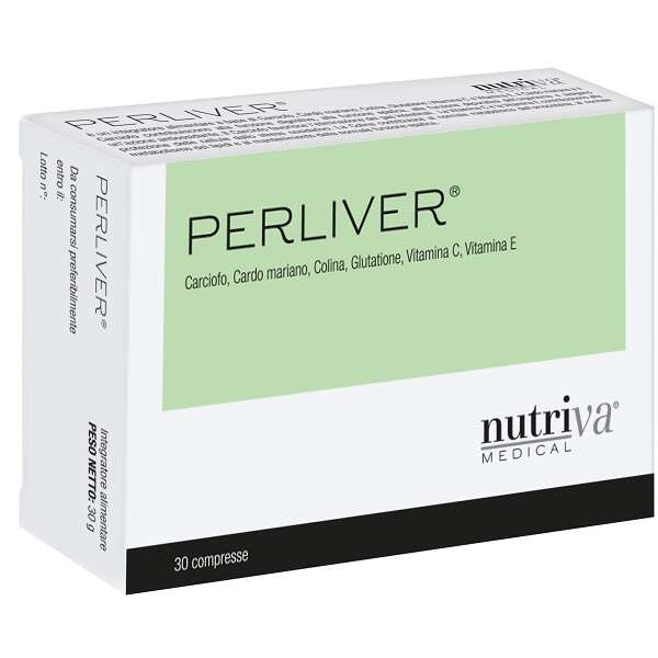 Perliver - 30 compresse senza glutine naturalmente privo di lattosio