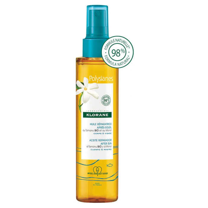 Klorane - Olio ristrutturante doposole al tamanu e monoi 150 ml