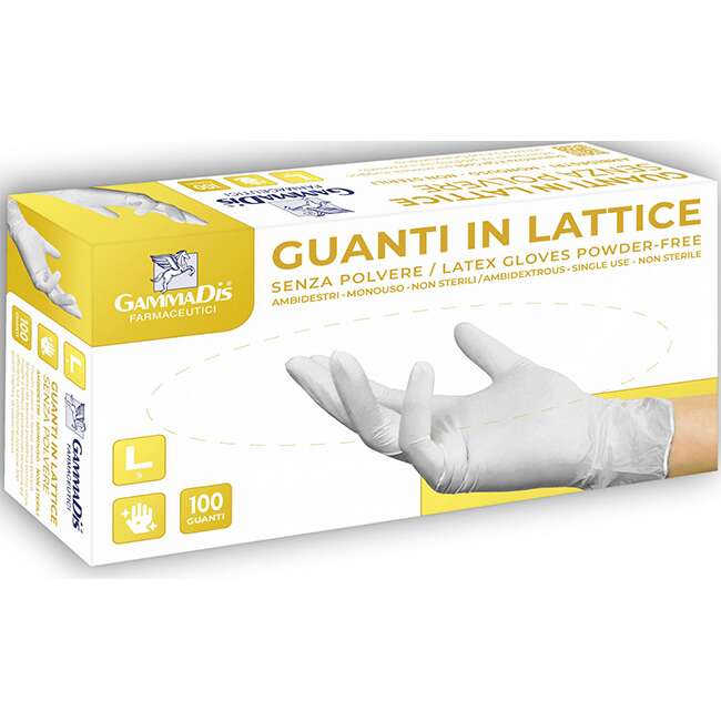 Gammadis - Guanti lattice senza polvere small 100 pezzi