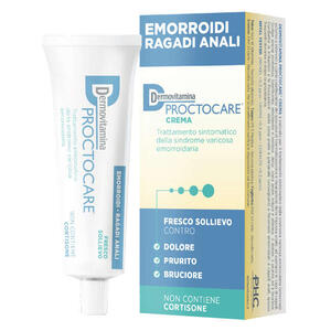 Dermovitamina - Proctocare crema emorroidi ragadi anali 30 ml con cannula