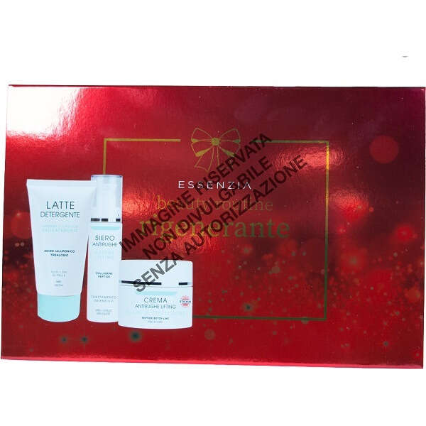 Laboratorio della farmacia - Ess cofanetto beauty routine rigenerante latte detergente 75 ml + siero antirughe 30 ml + crema antirughe lifting 30 ml