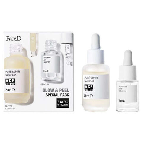 Face d - Pure glowy 30 ml + pure peel 13 ml