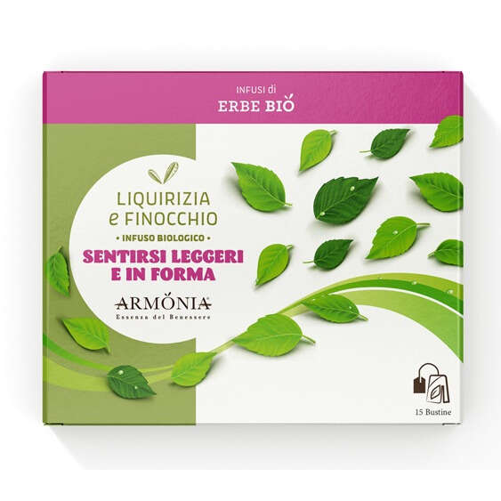 Omnia salute & servizi - Infusi erbe bio liquirizia/finocchio in filtri 40 g