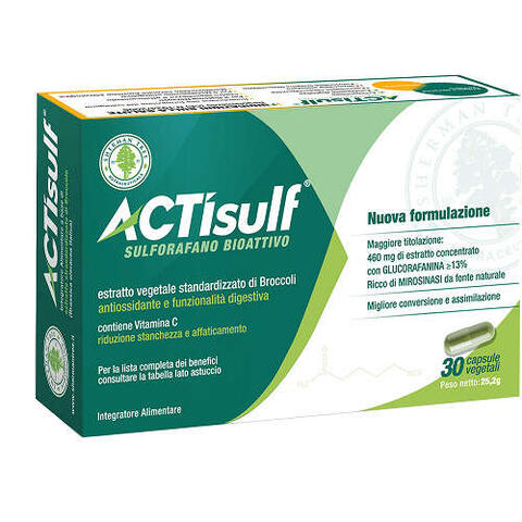 Sulforafano bioattivo - Actisulf sulforafano 30 capsule vegetali