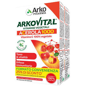Arkofarm - Arkovital acerola 1000 pack family 60 compresse