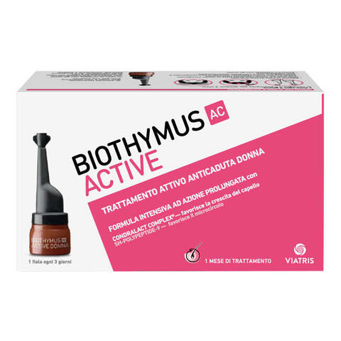 Biothymus - Ac active trattamento attivo anticaduta donna 10 fiale