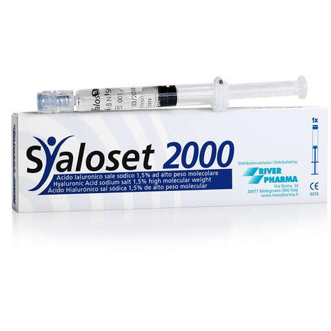 River pharma - Siringa intra-articolare syaloset 2000 acido ialuronico 1,5% 2 ml 1 pezzo