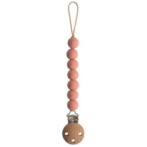 Catenella portaciuccio halo powder - Mushie catenella universale portasucchietto silicone alimentare halo powder