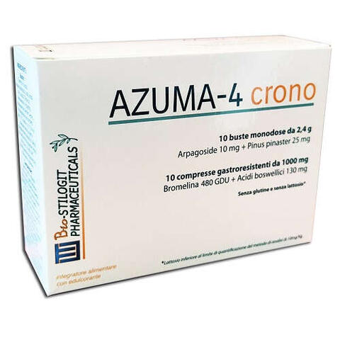 Bio stilogit pharmaceutic - Azuma-4 crono 10 compresse gastroresistenti + 10 buste