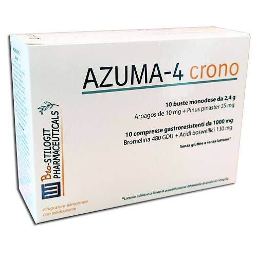 Bio stilogit pharmaceutic - Azuma-4 crono 10 compresse gastroresistenti + 10 buste