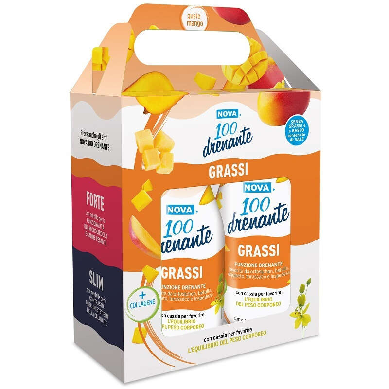 Nova argentia - Nova 100 drenante grassi mango bipack 2 x 300 ml