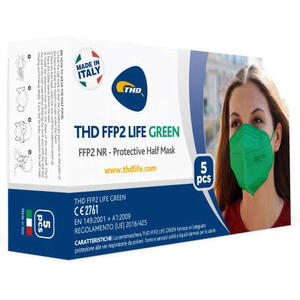 Thd ffp2 life green - 5 pezzi