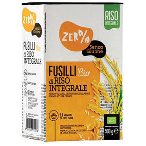 Zer% glutine - Zero% glutine fusilli di riso integrale senza glutine bio 500 g