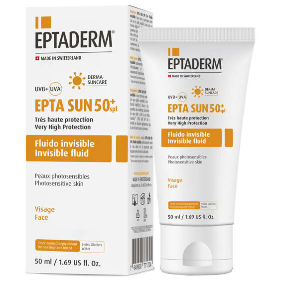 Eptaderm - Epta sun spf50+ fluido invisibile 50 ml