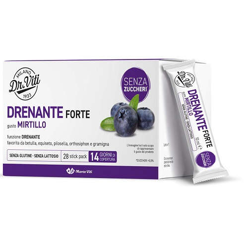 Fortemirtillo - Dr viti drenante forte mirtillo 28 stick pack senza zuccheri