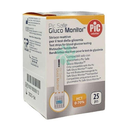 Pic - Strisce misurazione glicemia  gluco monitor 25 pezzi