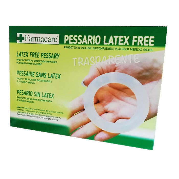 Farmacare - Pessario in silicone neutro trasparente sterile diametro 50 mm per prolasso uterino