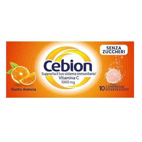 Cebion - Effervescente vit c senza zucchero 10 compresse