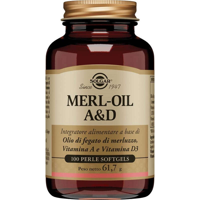 Solgar - Merl oil a&d 100 perle softgel