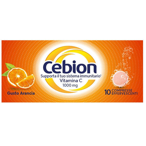 Cebion - Effervescenti vitamina c arancia 10 compresse