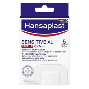 Hansaplast - Cerotto  sensitive xl 5 pezzi