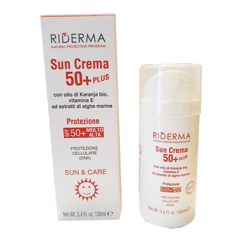 Riderma  sun crema 50+ plus - Riderma sun crema 50+ plus 100 ml