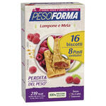 Pesoforma - Biscotti lampone e mela 16 biscotti x 33g 8 pasti sostitutivi