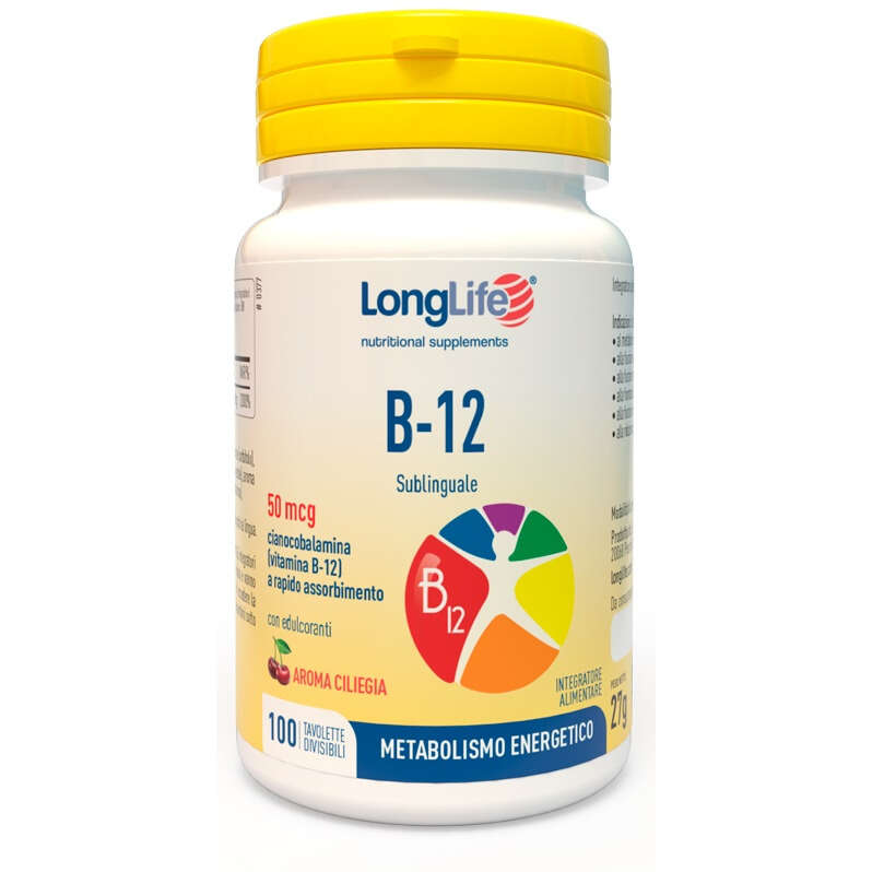 Longlife - B12 50mcg sublinguale 100 tavolette