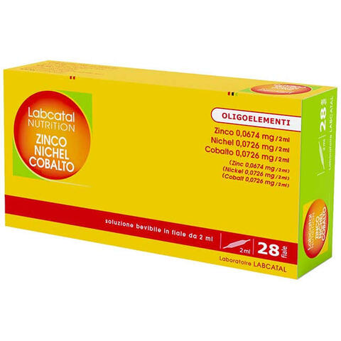 Labcatal - Nutrition zinco/nichel/cobalto 28 fiale 2 ml