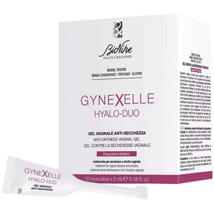 Bionike - Gynexelle hyalo-duo gel vaginale anti-secchezza 10 pezzi da 15 ml