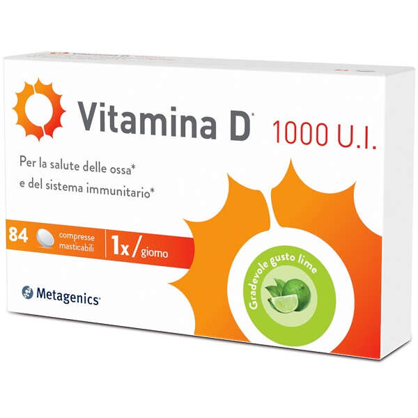 Metagenics - Vitamina d 1000 ui 84 compresse masticabili