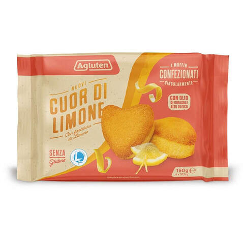 Agluten - Nuovi cuor di limone 4 pezzi da 37,5 g