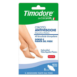 Timodore - Cerotto antivesciche dorso e pianta piede 5 pezzi