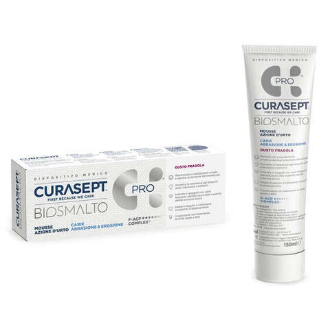 Curasept - Biosmalto mousse carie fragola 50 ml