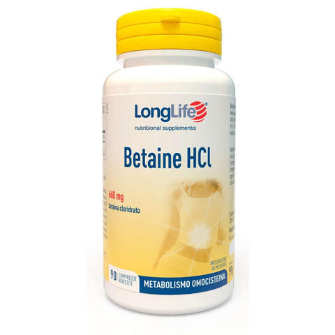 Longlife - Betaine hcl 90 compresse rivestite