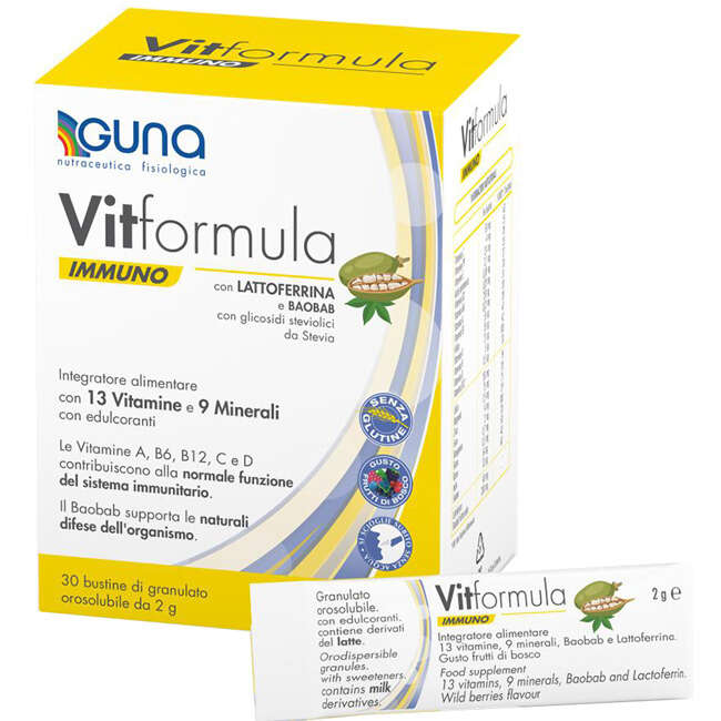 Guna - Vitformula immuno 30 stick da 2 g