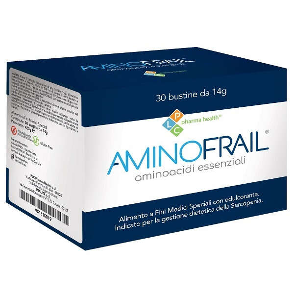Aminofrail - 30 bustine da 14 g con edulcorante senza glutine naturalmente privo di lattosio