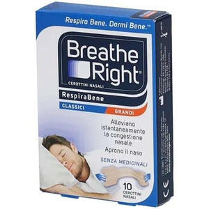 Breathe right classici grandi - Cerotti nasali  10 pezzi