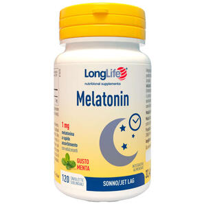 Longlife - Melatonin 1 mg aroma menta 120 tavolette sublinguali