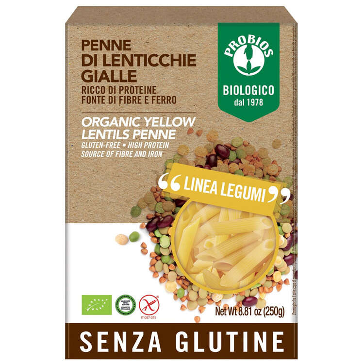 Probios - Penne lenticchie gialle 250 g