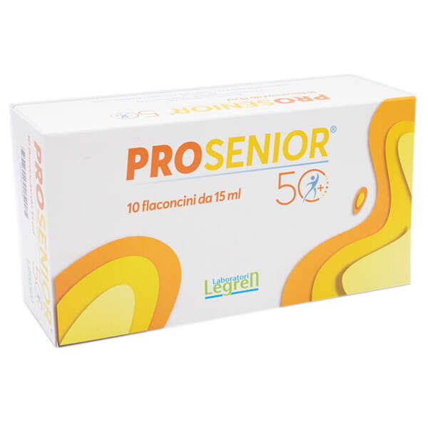 Prosenior 50 - Prosenior 10 flaconcini da 15 ml con edulcoranti