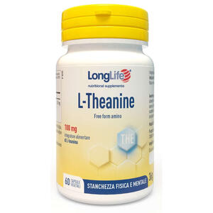 Longlife - L-theanine 60 capsule vegetali da 600 mg