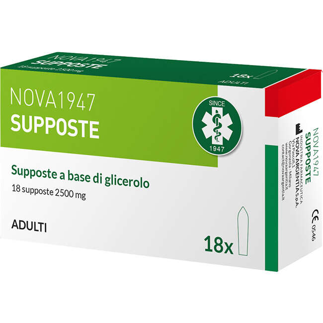 Nova1947 supposte adulti - Nova1947 glicerolo 2500mg supposte adulti 18 pezzi