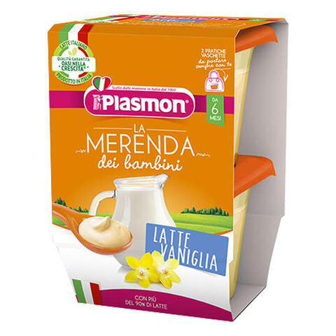Plasmon - La merenda dei bambini merende latte vaniglia asettico 2 x 120 g