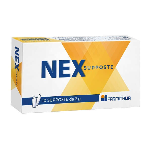 Nex supposte - 10 pezzi da 2 g