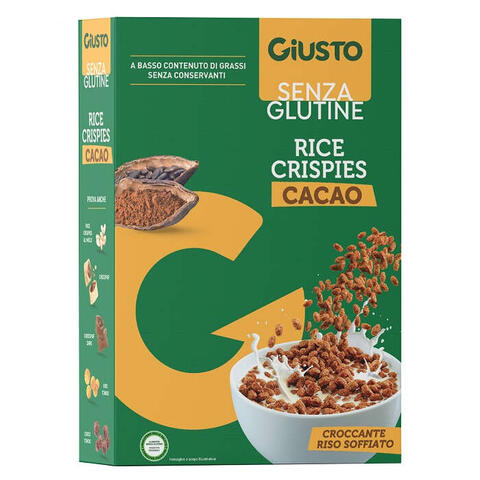 Giusto - Senza glutine rice crispies cacao 200 g