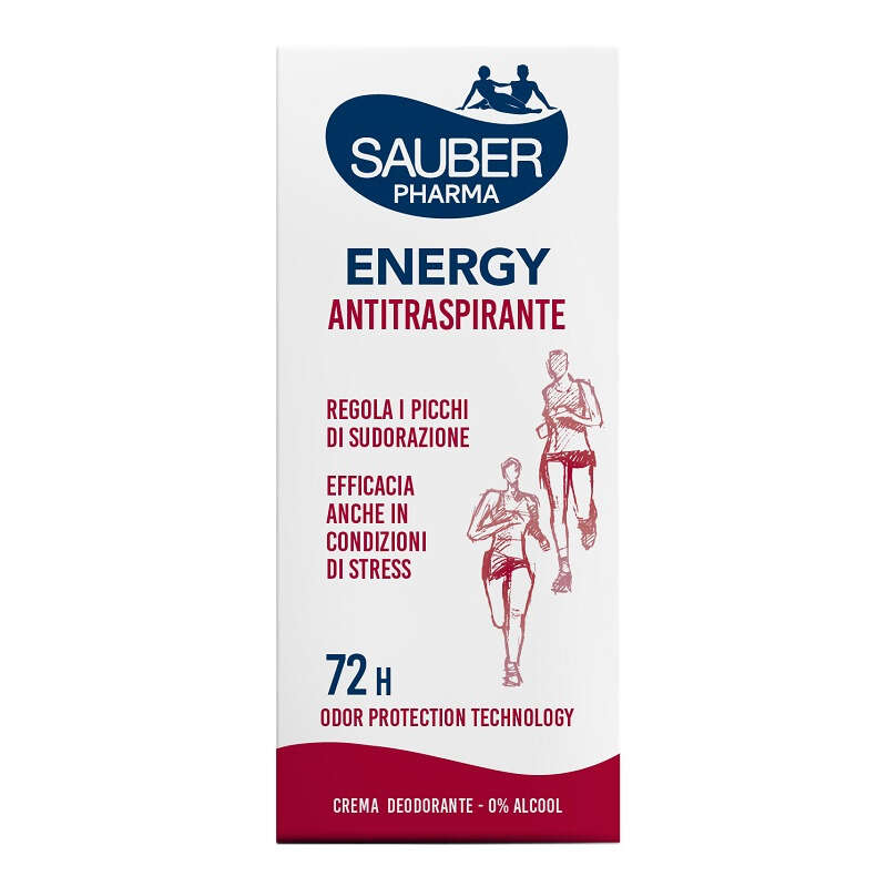 Sauber - Deo 72h energy antitraspirante crema 35 ml