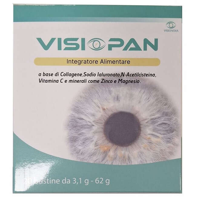 Visiopan - 20 bustine da 3,1 g con edulcorante