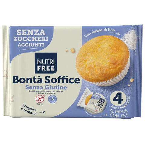 Nutrifree - Bonta' soffice senza zuccheri aggiunti 4 pezzi da 35 g